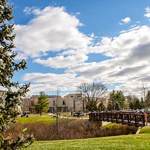 View of campus looking towards Parkhouse