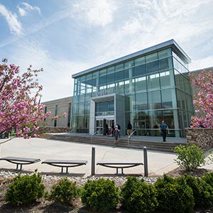 College Hall in the Spring