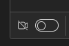 A screenshot of the slide bar to enable video within Teams.