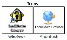 respondus lockdown browser icons 