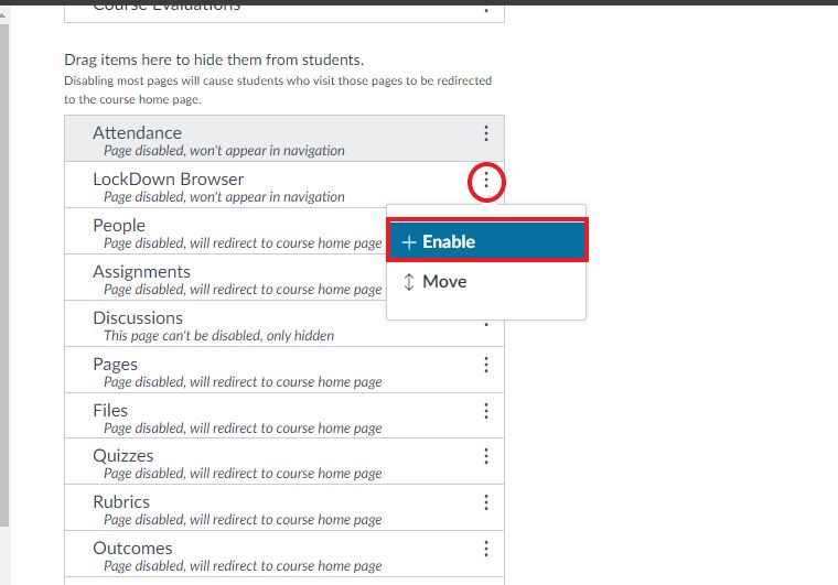 image showing settings in canvas