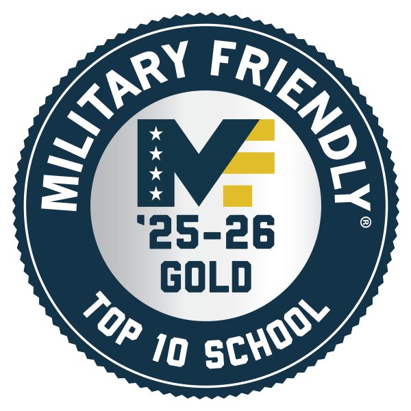 Military Friendly Top 10 School '26-27 Gold Badge
