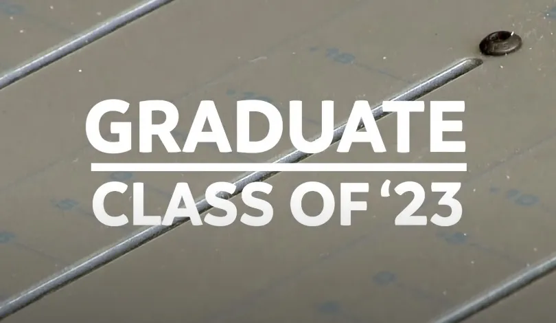 Title card for graduates of the 2023 class