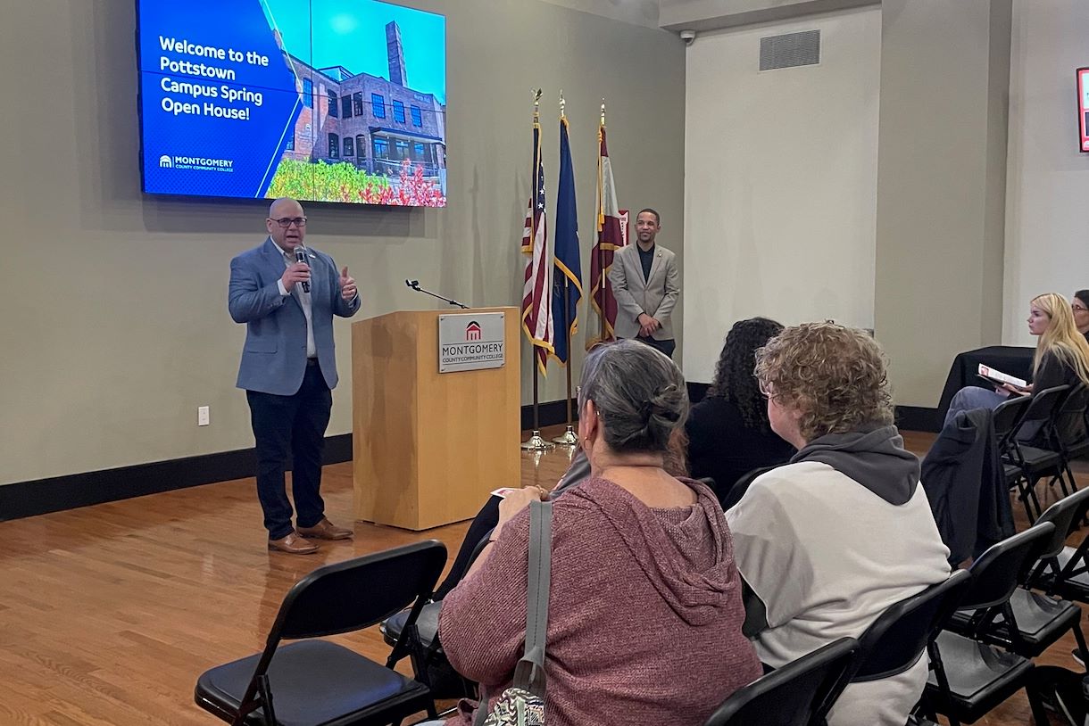 Open house presentation at the Pottstown campus