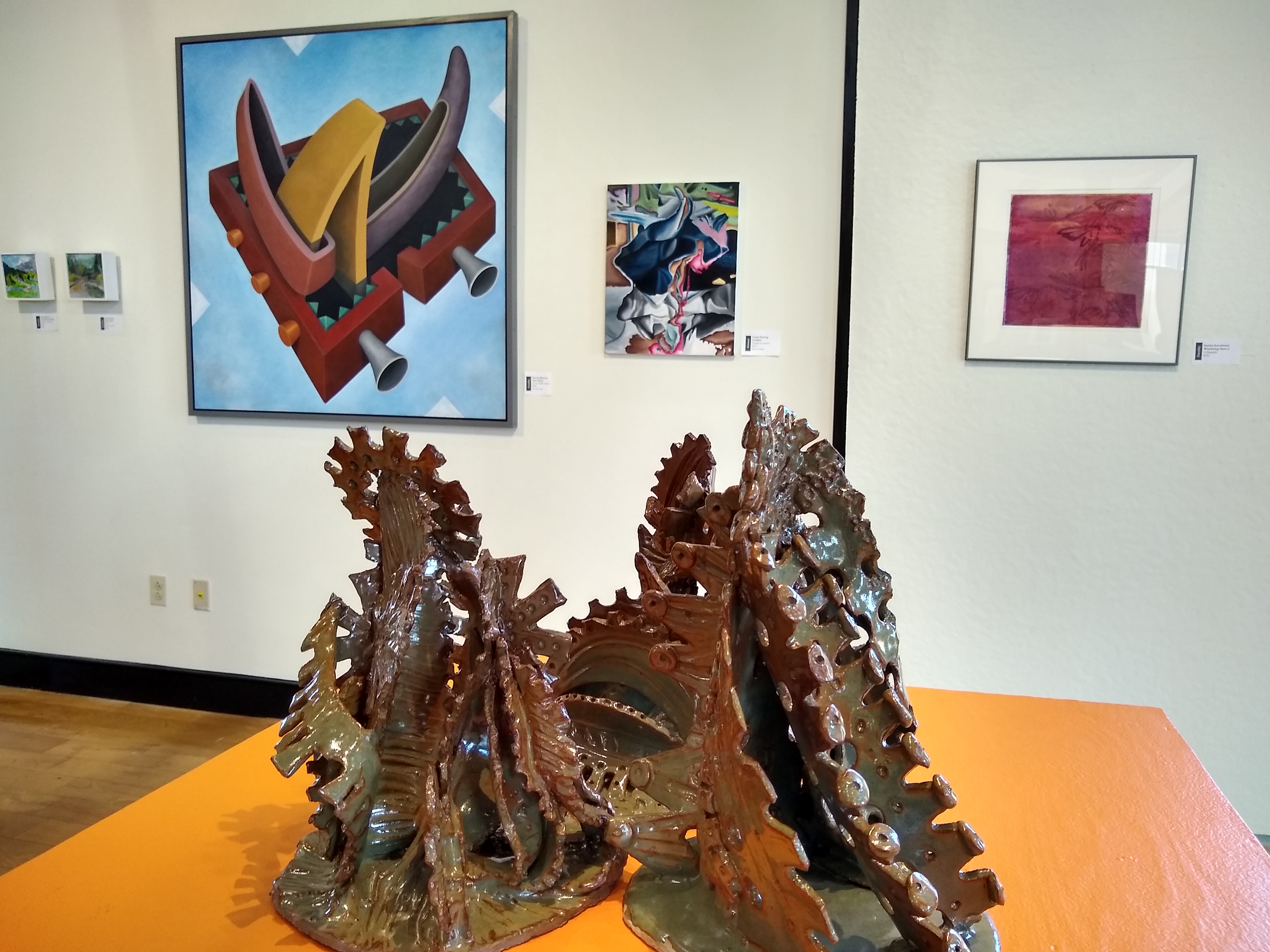 Artwork on display at the Blue Bell art gallery