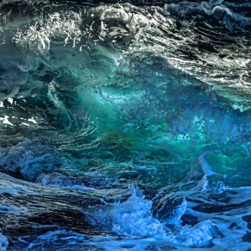 Art of waves titled "Power Within" by Vince Pellegrini