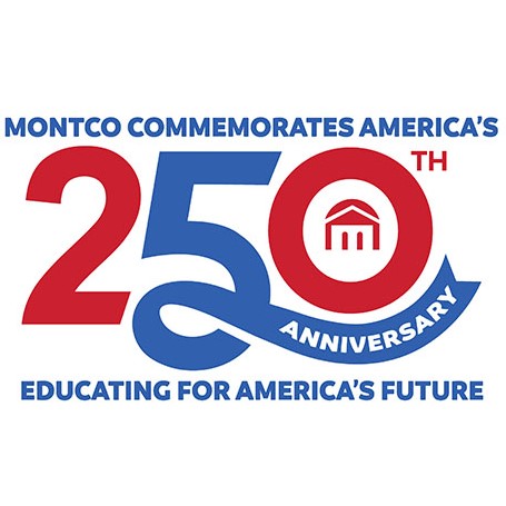 Logo for Montgomery County Community College Celebrating 250 years of America
