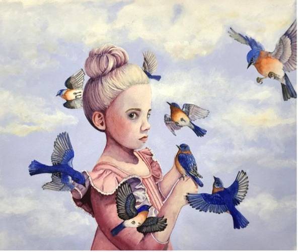 Watercolor art done by artist Barbara Handler