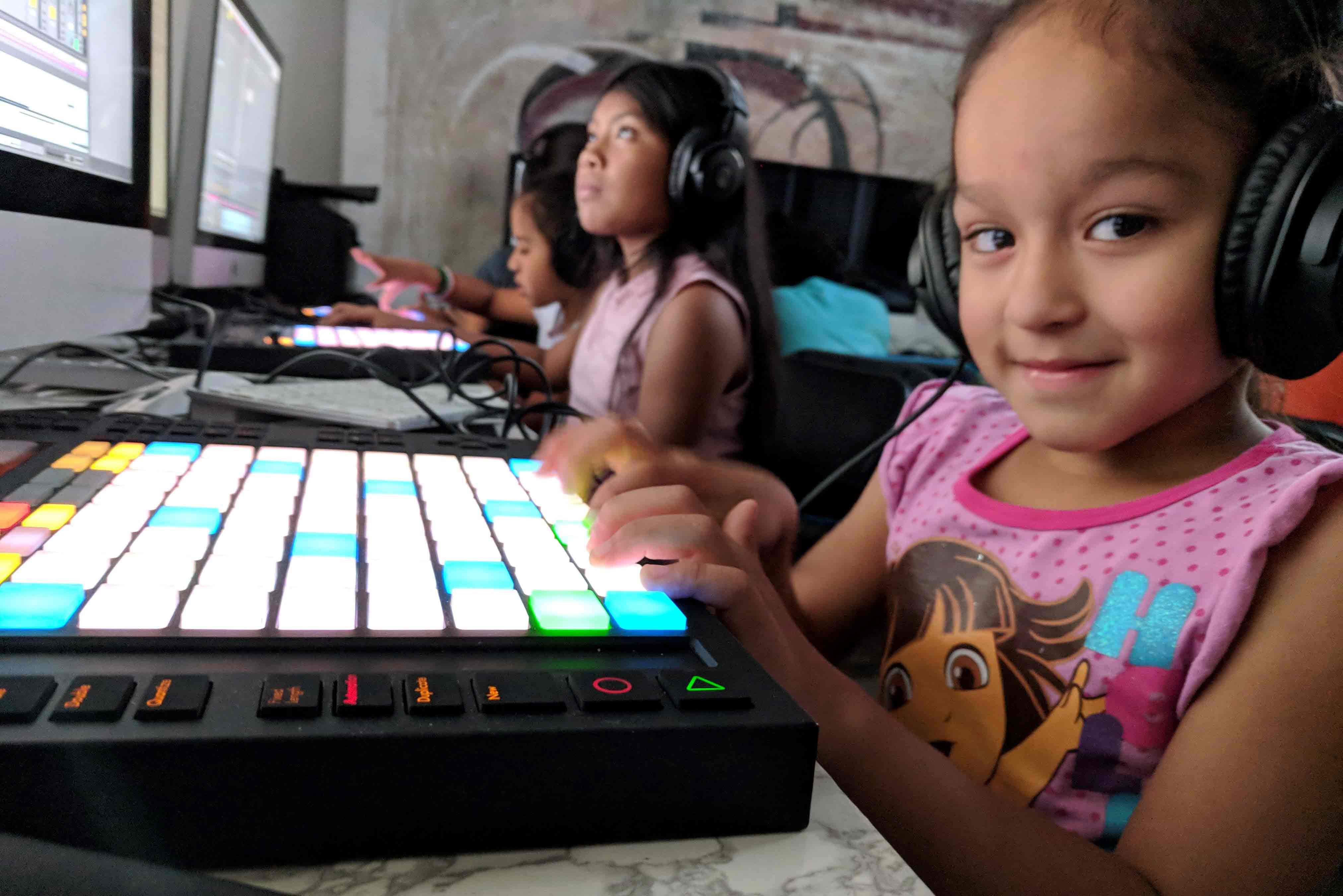 Beats by Girlz introduces girls to the world of music technology. Photo by Jen Mitlas