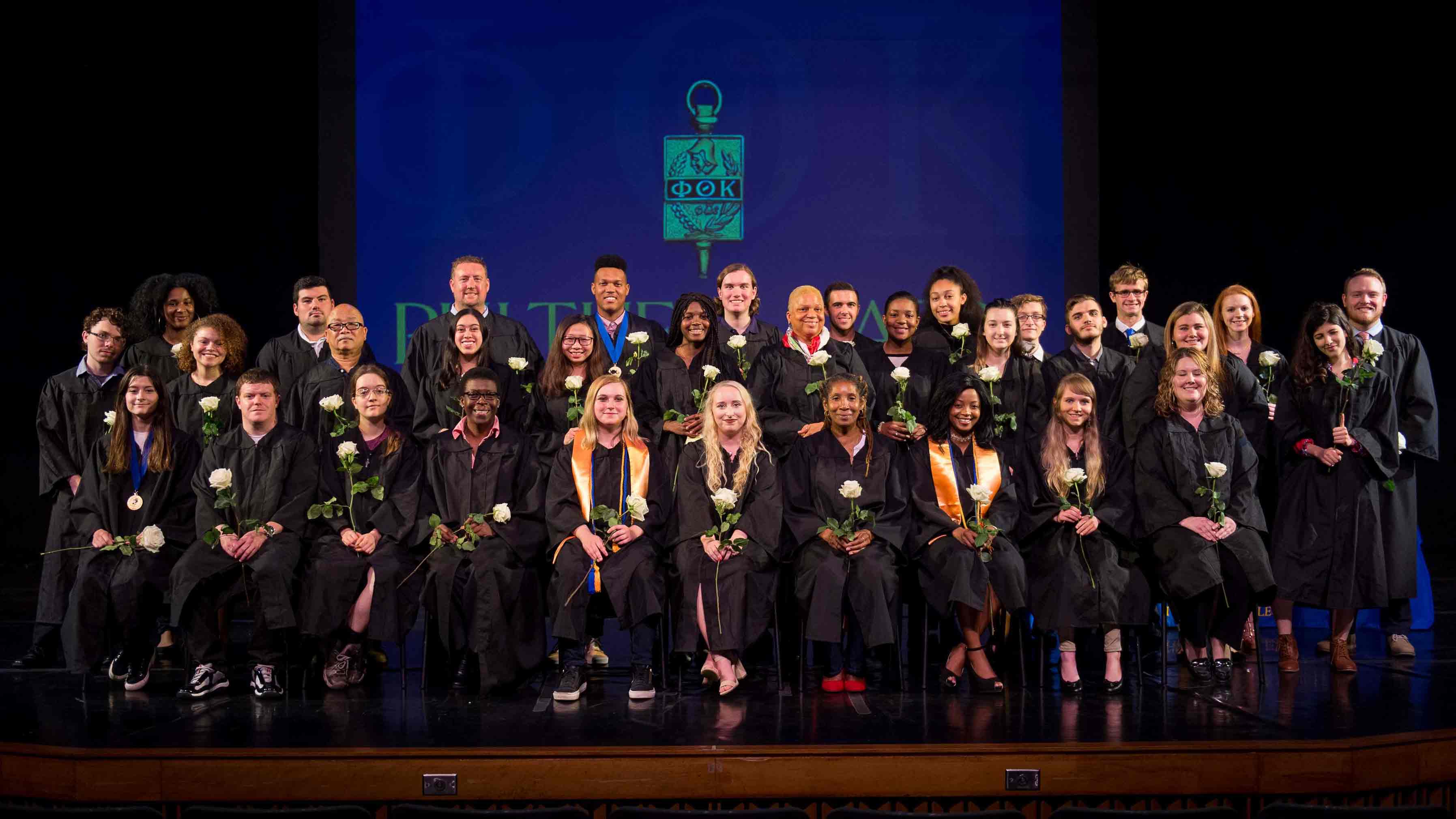 PTK inductees at Central Campus in Blue Bell