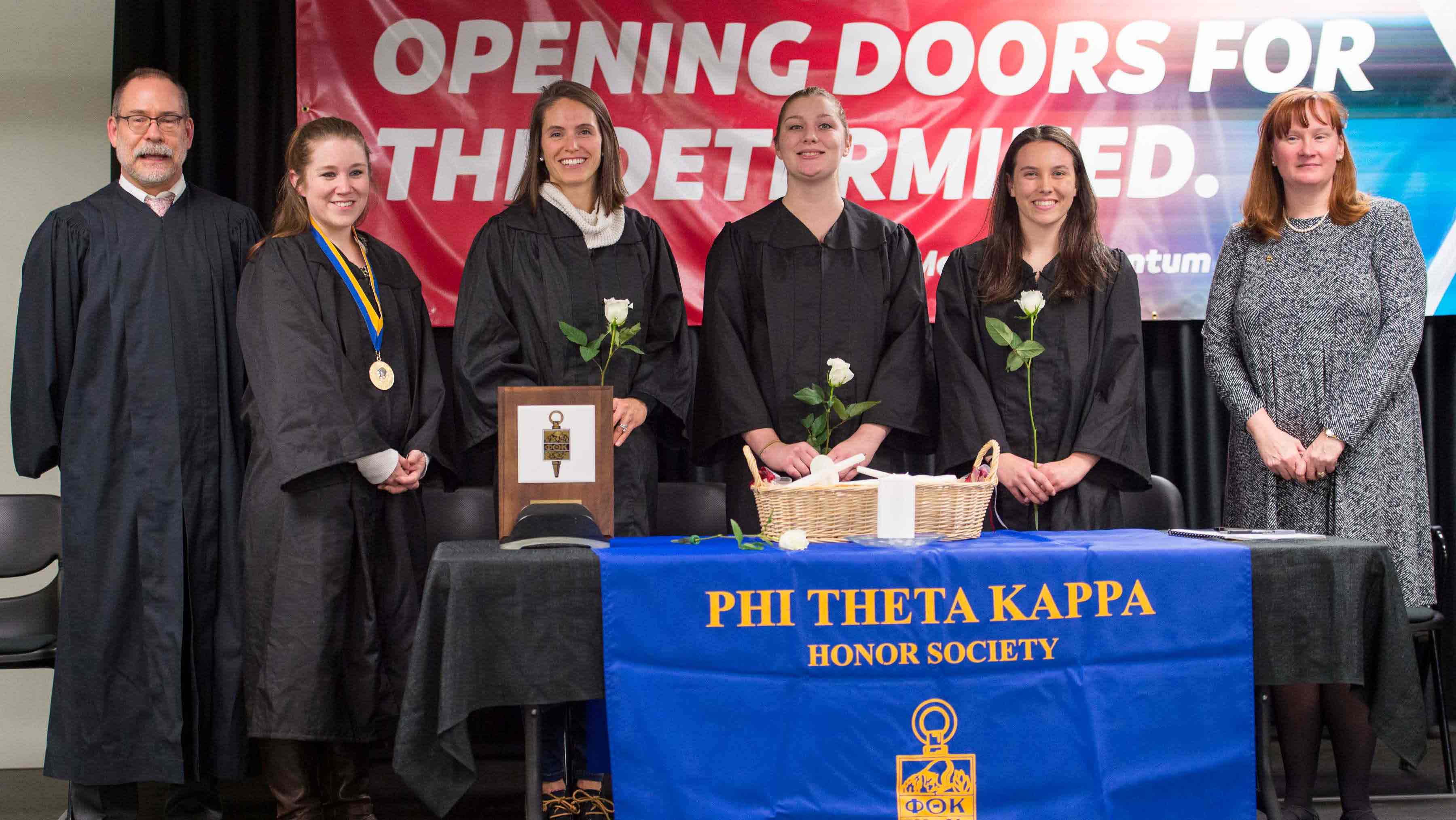 PTK inductees at West Campus in Pottstown