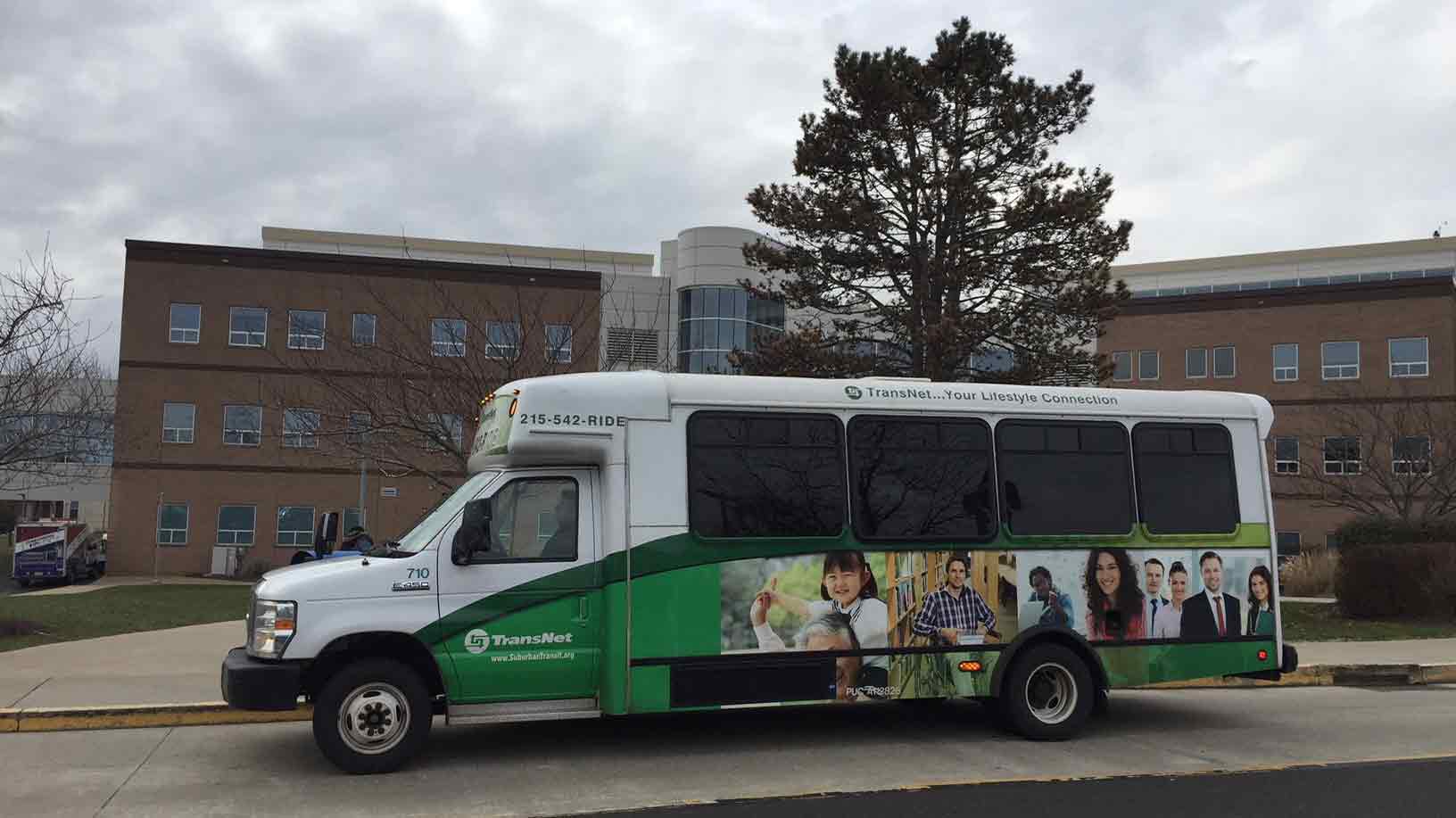 MCCC's shuttle bus service demonstrates the College's commitment to environmental sustainability.