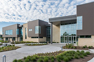 Exterior of the Blue Bell Health Sciences Center