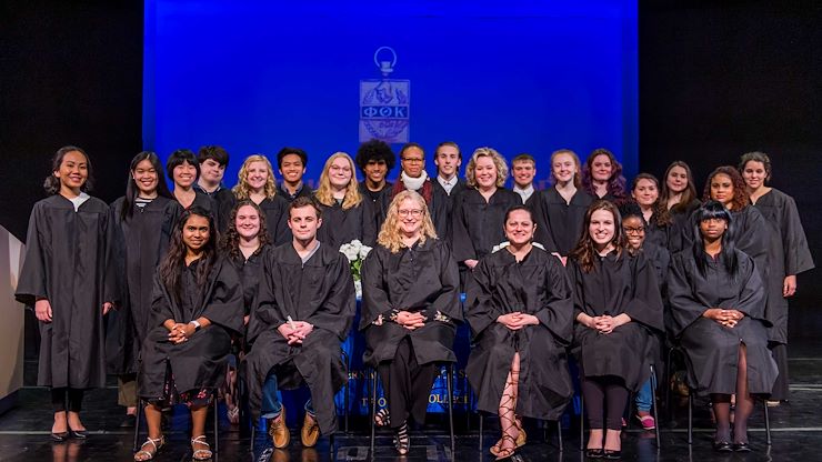 Montco celebrates the induction of the newest members into the Phi Theta Kappa Honor Society. Photo by Chloe Elmer