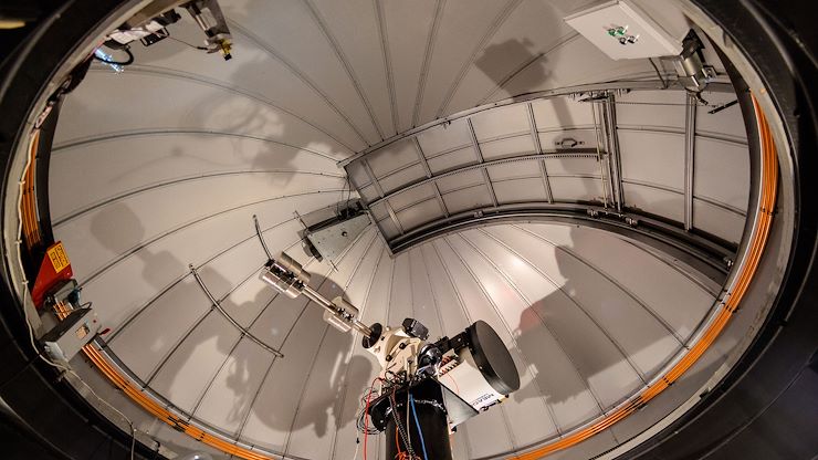 Montgomery County Community College’s Observatory features a 16-inch Meade Schmidt-Cassegrain telescope for the public to view the night sky during community observatory nights.