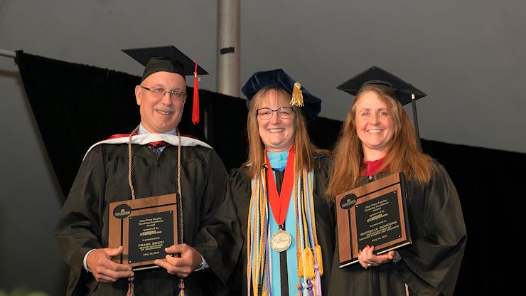 Frank Bucci and Michelle Donovan were awarded the Part-Time Faculty Teaching Excellence Award for their work and dedication.