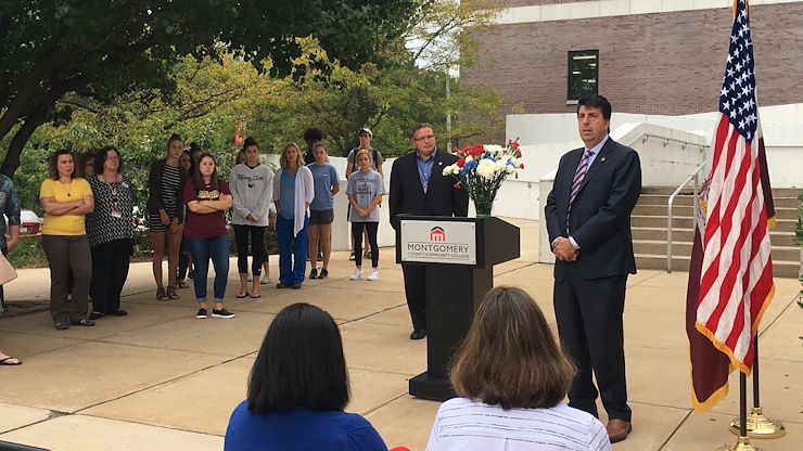 State Rep. Joseph Ciresi spoke at MCCC's West Campus in Pottstown about the tragic events of 9/11, the heroism of the first responders and those who lost their lives.