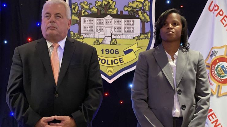 Montgomery County Community College's Municipal Police Academy alumna Laina Stevens is promoted to police sergeant for the Upper Darby Police Department.