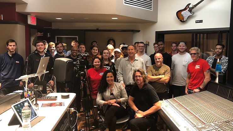 Merch Cat founder, Vanessa Ferrer, visited the Mix Room at Montco for the first Master Class of the Fall 2019 semester.