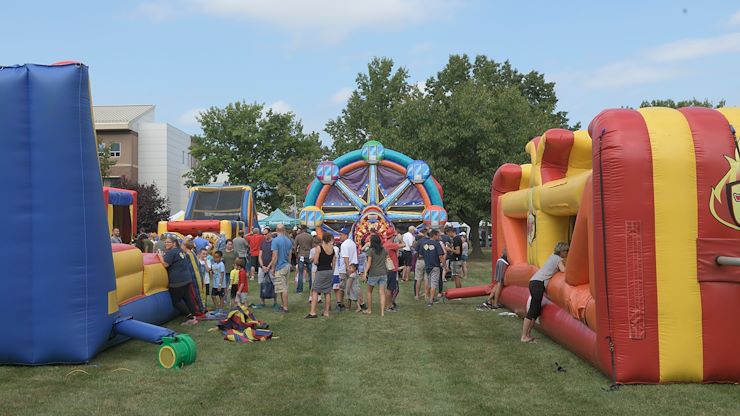 Thousands attend the annual Whitpain Community Festival at MCCC's Central Campus in Blue Bell.