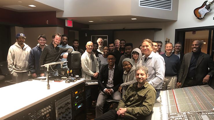 The Grammy-winning jazz musician told stories and gave students advice. Photo by Matthew Moorhead