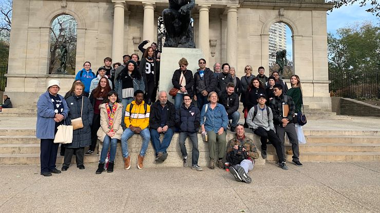 Thirty-nine students visited the Barnes Foundation and the Rodin Museum in Philadelphia to learn more about art.