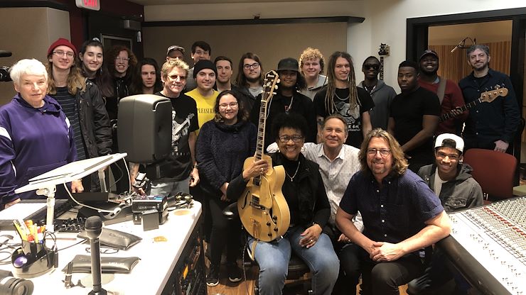 Monnette Sudler gave advice and played music at the most recent Women in Music Master Class. Photo by Matthew Moorhead