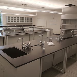 Renovated laboratory in the Science Center.