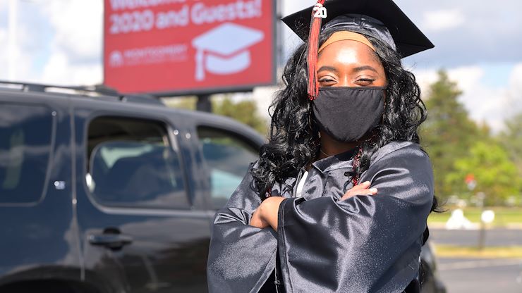Montgomery County Community College held two drive-in ceremonies on Oct. 2 to honor the graduates and celebrate their achievements.
