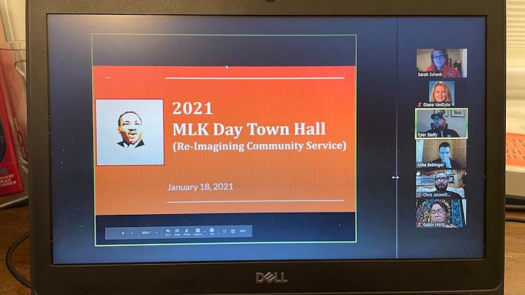 Collaborating with the Movement for Black and Brown Lives in Montgomery County, Montgomery County Community College hosted a virtual town hall discussion, “Reimagining Community Service,” to discuss ways to serve Montgomery County communities on an ongoing basis.