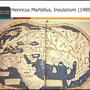 Ancient map of the Old World. 