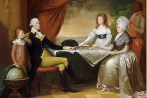 George Washington with slave.
