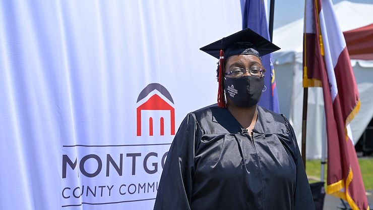 Annamarie Parker, a liberal studies major who is legally blind, just completed her associate's degree following over a decade of study in college.