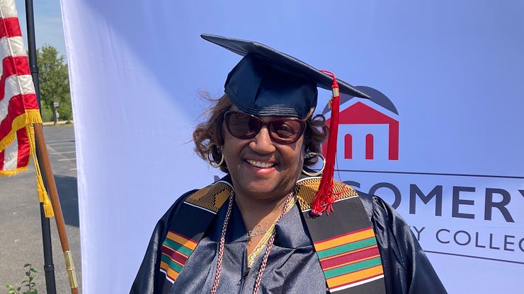 At 66 years old, Carmen Long is the oldest graduate of the Class of 2021 at Montgomery County Community College.