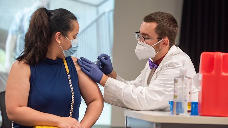 Montgomery County Community College previously held vaccine clinics for the community on Aug. 6 in Blue Bell and Aug. 20 in Pottstown. MCCC’s Blue Bell Campus served as the first mass COVID-19 vaccination center for Montgomery County in early 2021. Photos by Susan Angstadt