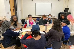 "The Voice That Would Not Be Silenced" cast table read.