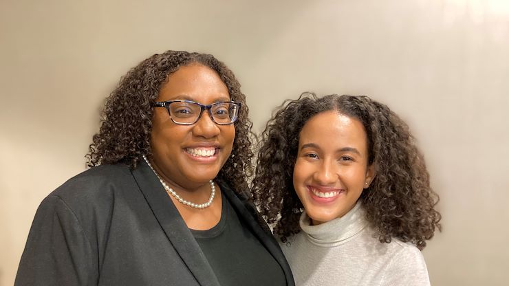 Dr. Stephanie R. Allen, Director of Equity, Diversity and Belonging and Yamilet Reyes, Program Coordinator of Equity, Diversity and Belonging, have recently joined the College in the President's Office. Photo by Eric Devlin.