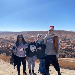 Tourism students traveling in Morocco