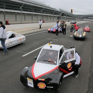 Project Innova car on the track