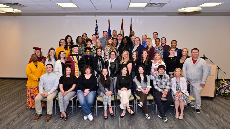 Montgomery County Community College inducted 103 students, alumni, employees and honorary inductees into the Alpha Alpha Alpha Honor Society for first-generation college students. Photos by David DeBalko