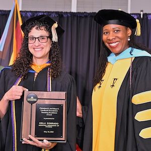 Lindback Distinguished Faculty Award recipient Assistant Professor Kelli Corrado