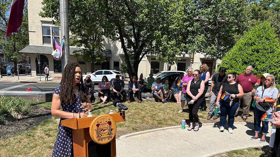 MCCC administrator member raises Pride flag - Montgomery County ...