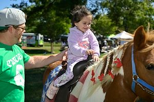 Pony rides at the Whitpain Community Festival