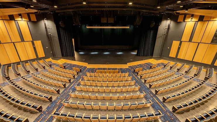 Montgomery County Community College's newly redesigned theater boasts state-of-the-art acoustic, audio, rigging, lighting and video systems designed by internationally renowned Walters-Storyk Design Group. Photo by NGS Productions