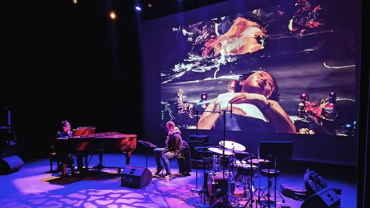 Daniel Kelly Trio caps off the Blind Visionaries exhibition in the Montco Cultural Center on Blue Bell Campus. The exhibition features the artwork of photographers who are blind or visually impaired.