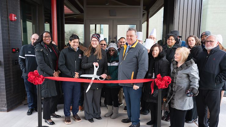 Montgomery County Community College celebrated the opening of its new Hospitality Institute on the Blue Campus with a ribbon-cutting ceremony, as part of its 60th anniversary celebration. Photos by Linda Johnson and Nick Savino