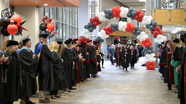 Montgomery County Community College celebrated the accomplishments of the 1,263 graduates who collectively earned 1,299 degrees and certificates during three Commencement ceremonies on May 15 in the Health Sciences Center gym on the Blue Bell Campus. Photos by David DeBalko and Linda Johnson