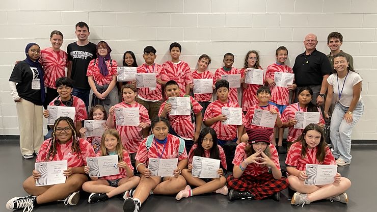 Twenty-one middle school students learned how to build their own personal computer in Montgomery County Community College’s PC Creation Station summer camp, thanks to the generous support of Justamere Foundation. Photo by Diane VanDyke
