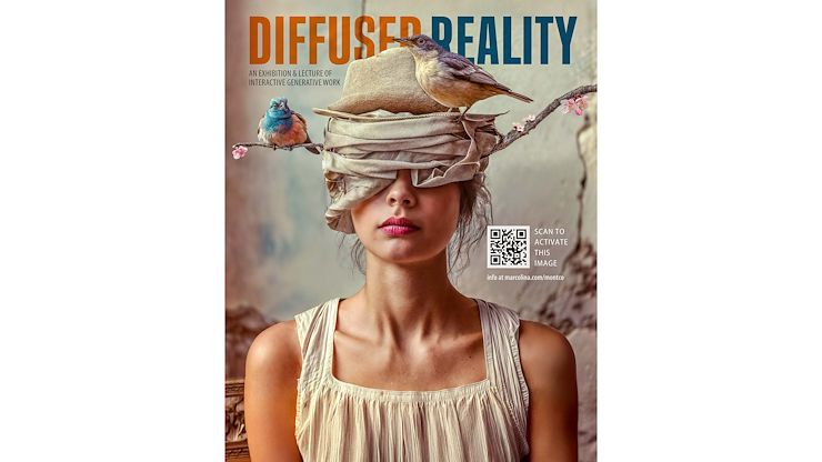 Montgomery County Community College will host artist Dan Marcolina’s latest exhibition “Diffused Reality” beginning Tuesday, Aug. 26. Static images come to life when visitors scan them using their smartphones. Photo by Dan Marcolina