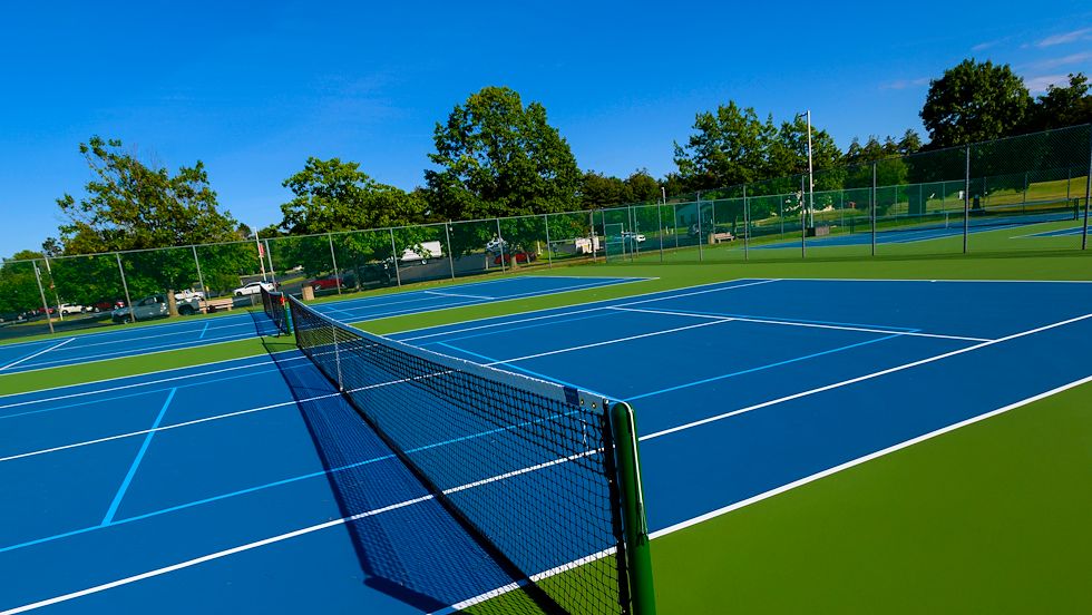 tennis courts
